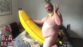 Fat Pig Inflatable Banana Wank &amp; Cum