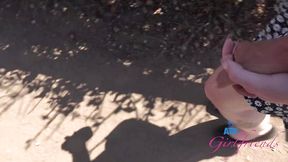 Public sex in car with Daydream Daisy Bj and fucking on a beach day