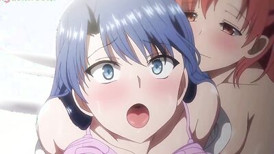 Watch Otome's busty cartoon babe take on multiple cocks in wild group sex action!