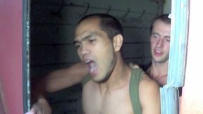 JAK ILLANE fucks a hot Latino in abandoned train
