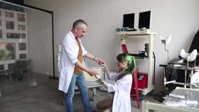 Dirty nurse behind the scenes
