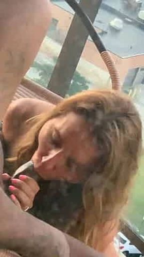 What happens in Vegas, stays in Vegas!.. Except when hubby posts a hung black jacking his wife's pussy on the hotel balcony!