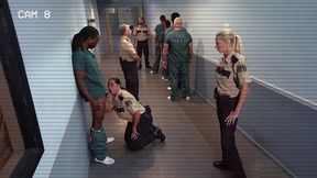 Prison Security MILF Sucks and Fucks Inmate's Huge Cock In The Jail