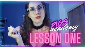 Piggy Academy: Lesson one