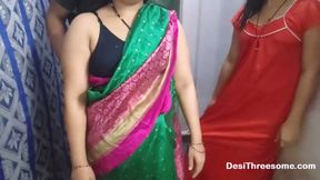 Mature Indian Wife Seduce Teen to FFM Threesome Sex with Husband