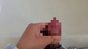 洗面台にお精子をぶちまける！！