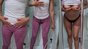 pissing for a fan - he requested a custom video - i love to pee clothed!