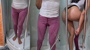 pissing for a fan - he requested a custom video - i love to pee clothed!