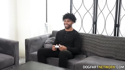 BlacksOnBoys - Jocks Have A Interracial Hard Fuck After Intense Video Game Session