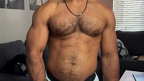 Muscle hunk rodrigo amor gets his big black cock barebacked in hot gay sex scene