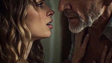 Hot 18 year old with long hair fucks old grandpa like oldje "VOICE OVER" ai generated