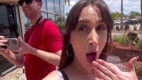 Ashley Adams mesmerizes with daring public passion in thrilling scene