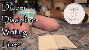 Diaper Discipline - Writing Lines