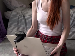 Chubby Busty Teen Solo Masturbation