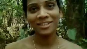 Cute amateur Indian girl fucked outdoors on POV video
