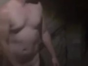Naked in the front yard