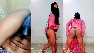 Hijabi muslim shemale desi kinner hijda try to masturbate impotent penis