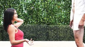 ”Gorgeous Gorgeous bushy & big titted babe with perfect tits gets ravaged on casting”