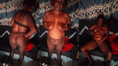 Amateur BBW Solo Drenching Gush Train
