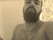 dadbod with beard cumming in the shower (teaser)