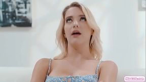 Lesbian devils facesitting busty blonde