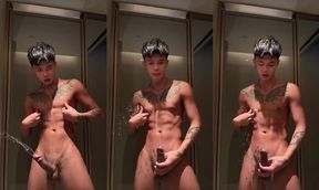 chinese tattoo big cock twink hard strong pissing