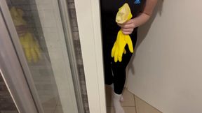 Your personal Maid Nastya is here to make you feel better with her YELLOW RUBBER GLOVES