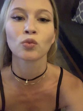 Playing Sports From a Sexy Blonde, Bottom View
