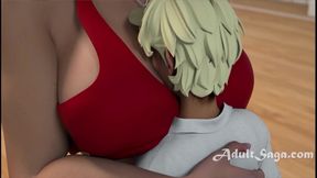 Giant Hentai MILF Gym Teacher Shows Student How to Pleasure Her Huge Tits & Ass