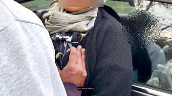 Public car fucking with a cheating Arab wife risky outdoor sex with loud moans and hard pounding