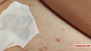 Try On Temporary Tattoo on pussy. Hot Sticker Tattoo