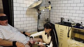 A Restrained No1 Pup Is Administered Electro-Shock Therapy To His Cock And Balls By Doctor Your Darling Honey While She Also Wanks Him And Overstims Him With A Doxy Until He Cums (Camera Two)