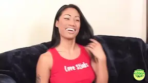 Mixedrace model Nyla Thai poses and gets banged by a BBC