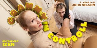 Granny Izen gets her juicy 60 year old pussy fucked by a young guy!