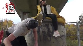 Licking Very Muddy Sneakers Clean