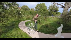 Hot Blonde Trans Girl Lily Adick Gets Fucked in the Woods by English Psycho