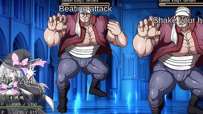 Blonde with massive tits caught in steamy doggy-style action by two massive orcs
