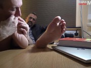 Suited chelsea boot, sock and foot worship from my boy preview