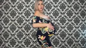 Jerk Your Cock To My 9 Month Pregnant Body