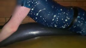 Humping Waterbed Tube in Latex on Waterbed