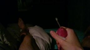 Teen uncut cock cumshot explosion first tape + slowmo