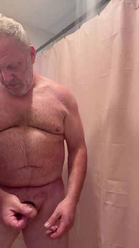 Shower stroking gay
