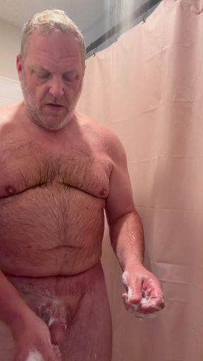 Shower stroking gay