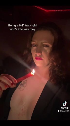Trans Girl Wax Play