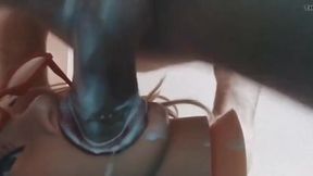 Whipped cream throatpie