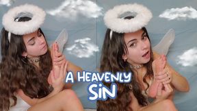 Sinful Self Worship with a Naughty Angel Licking Feet
