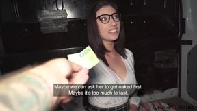 Pert Tits Babysitter Choked Gushed Destroyed in Rough Van Fuck