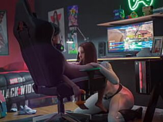 Your giant fantasy come true: rencounter Ebony Widow