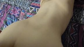 Amateur College Teen with Perfect Body Fucks Older Guy & Gets Thick Creampie Surprise