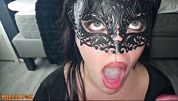 Amateur MILF Swallows 3 Huge Loads Of CUM. Natural Monster Loads - Millie Fox